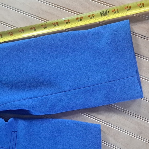 NWT Chelsea Rose Lagoon Blue Vibrant Chic Tailored Structured Blazer Jacket - Picture 10 of 12